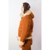 Костюм из натуральной овчины (куртка и комбинезон) рыжий с опушкой-3