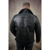 Куртка "Авиатор" кожаная меховая черная-2
