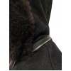 Костюм из натуральной овчины (куртка и комбинезон) черный с опушкой-5
